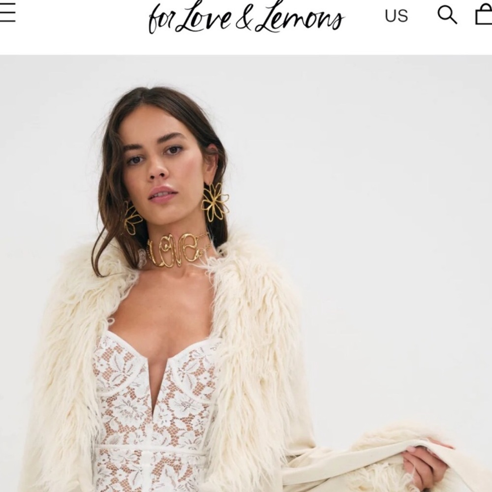New For Love & Lemons Boho Floral Cutout Statement Earrings - Picture 12 of 15